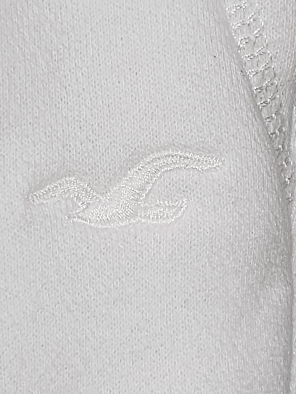 Hollister White Fleece Joggers Sweatpants Size Medium Tall MT Drawstring Pockets - Picture 5 of 12